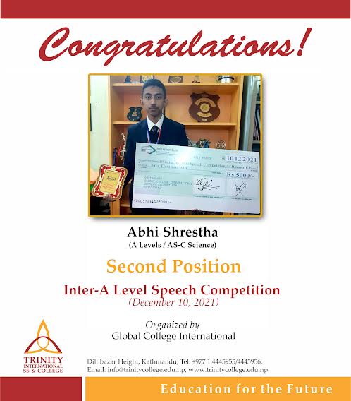 5th Inter-A Level Speech Competition 2021